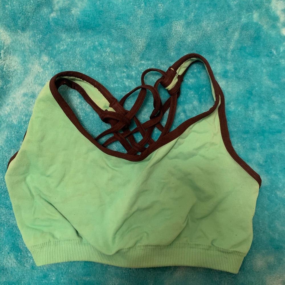 Green Sports Bra